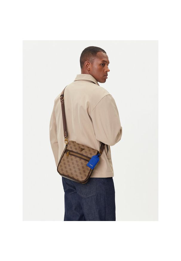 Saszetka Guess. Kolor: brązowy