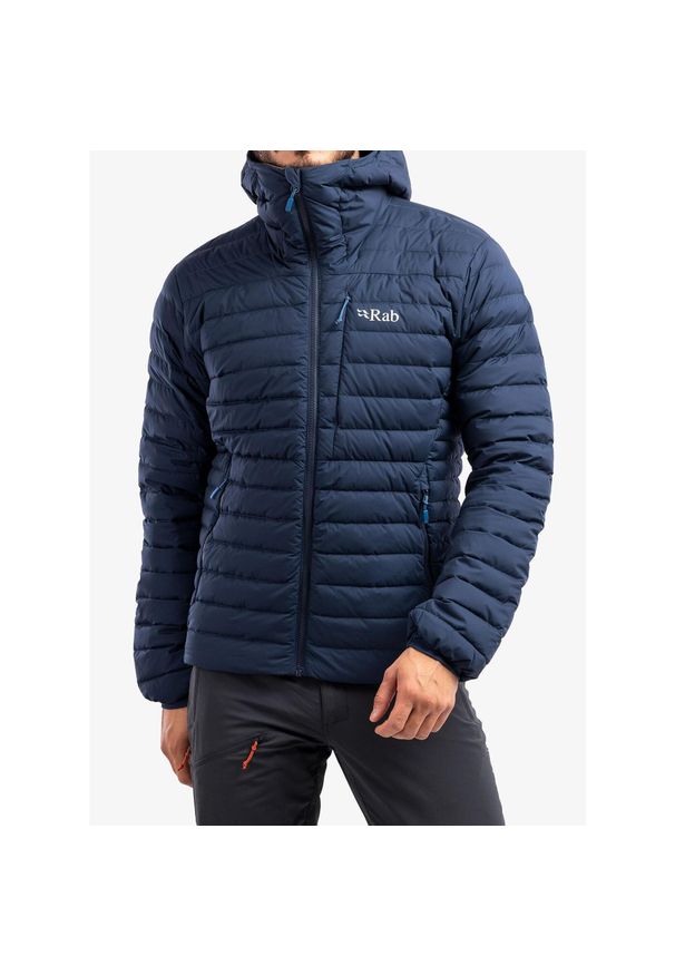 Kurtka puchowa męska Rab Infinity Microlight Jacket. Kolor: niebieski. Materiał: puch