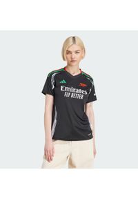 Adidas - Koszulka Arsenal 24/25 Away. Kolor: czarny. Materiał: materiał
