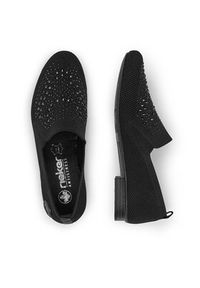 Rieker Półbuty 51989-00 Czarny. Kolor: czarny. Materiał: materiał #4
