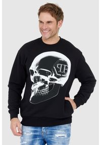 Philipp Plein - PHILIPP PLEIN Czarna bluza męska x-ray skull. Kolor: czarny