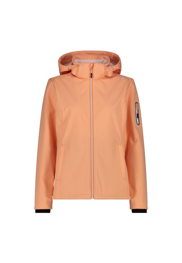 Kurtka damska turystyczna CMP 39A5006. Kolor: pomarańczowy. Materiał: softshell. Sport: turystyka piesza