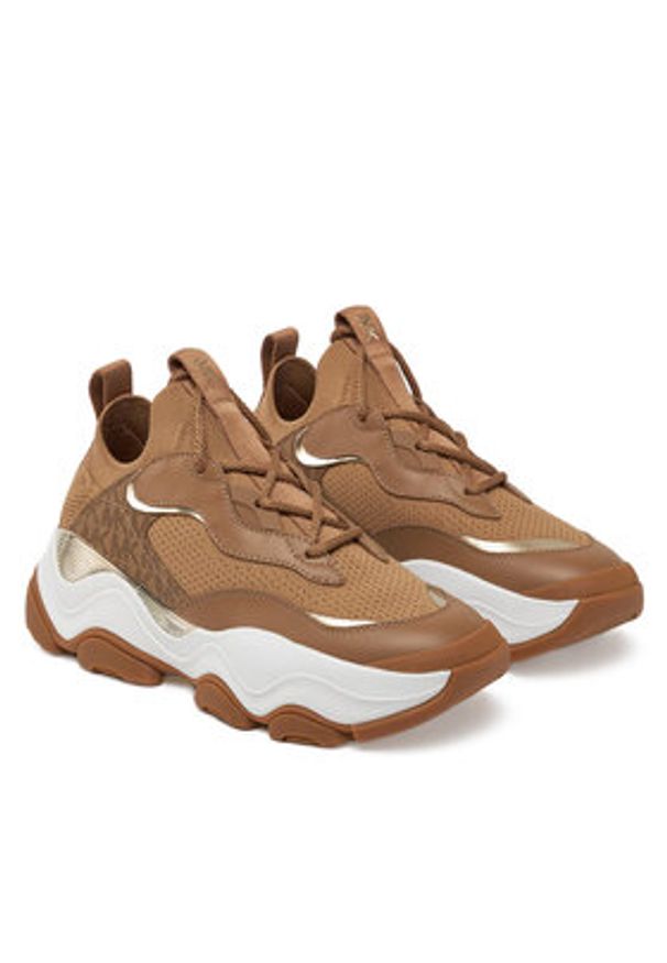 Michael Kors Sneakersy Atlas Knit 43R5ATFS2L Brązowy. Kolor: brązowy. Materiał: materiał