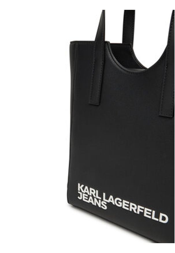 Karl Lagerfeld Jeans Torebka A2W30146 Czarny. Kolor: czarny. Materiał: skórzane