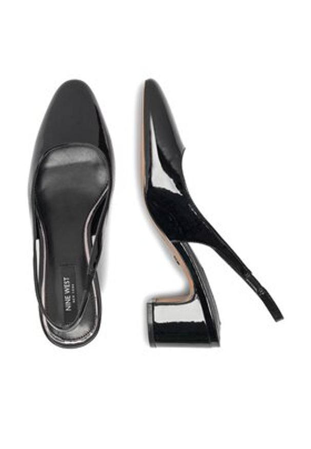 Nine West Sandały 123AL1938-1 Czarny. Kolor: czarny. Materiał: skóra