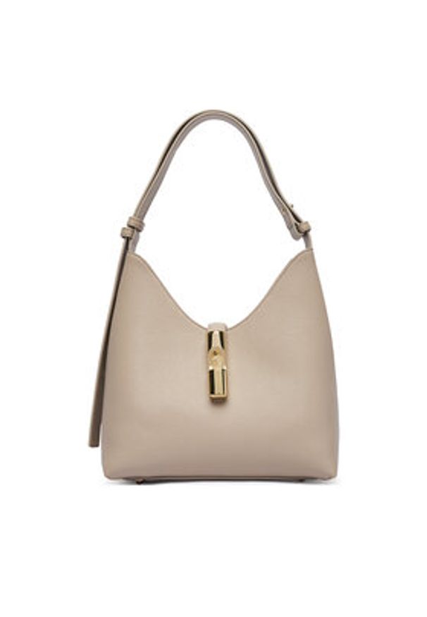 Furla Torebka Goccia S WB01979 BX3353 KH 4488S Beżowy. Kolor: beżowy. Materiał: skórzane