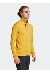 Adidas - adidas Bluza IB1815 Żółty Slim Fit. Kolor: żółty. Materiał: syntetyk #9