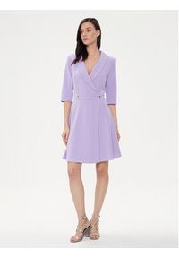 Rinascimento Sukienka koktajlowa CFC0118280003 Fioletowy Regular Fit. Kolor: fioletowy. Materiał: syntetyk. Styl: wizytowy #5