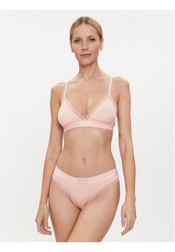 TOMMY HILFIGER - Tommy Hilfiger Biustonosz braletka UW0UW04750 Różowy. Kolor: różowy. Materiał: syntetyk