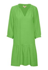 Part Two Sukienka codzienna Chania 30305175 Zielony Relaxed Fit. Okazja: na co dzień. Kolor: zielony. Materiał: len. Typ sukienki: proste. Styl: casual #2