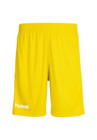 Spodenki sportowe dziecięce Hummel Core Kids Poly Shorts. Kolor: żółty. Styl: sportowy