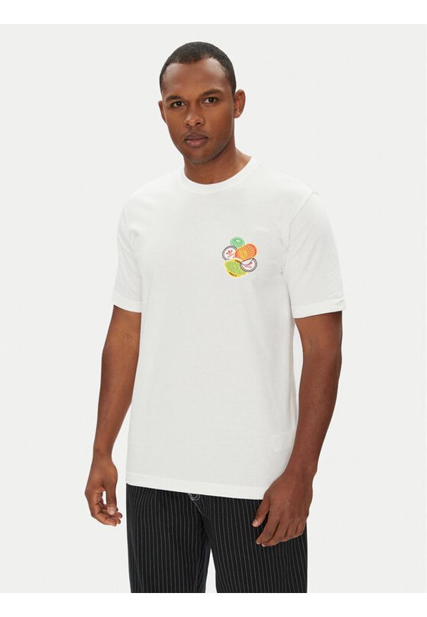 Adidas - adidas T-Shirt Trefoil Series JW2975 Biały Loose Fit. Kolor: biały. Materiał: bawełna