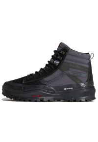 Buty męskie Vans SK8-Hi Gore-Tex Insulated VN000DARBKA1 - czarne. Kolor: czarny. Materiał: zamsz, skóra, materiał, syntetyk, guma. Szerokość cholewki: normalna. Technologia: Gore-Tex. Sezon: jesień. Model: Vans SK8