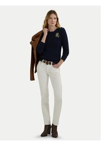 Lauren Ralph Lauren - LAUREN RALPH LAUREN Sweter 200932223003 Granatowy Regular Fit. Kolor: niebieski. Materiał: bawełna #5