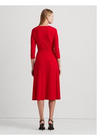 Lauren Ralph Lauren Sukienka codzienna 250769904033 Czerwony Regular Fit. Okazja: na co dzień. Kolor: czerwony. Materiał: syntetyk. Typ sukienki: proste. Styl: casual #2