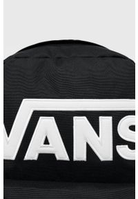 Vans Plecak męski kolor czarny duży z aplikacją VN0A5KHPY281-blck.wht. Kolor: czarny. Wzór: aplikacja #2