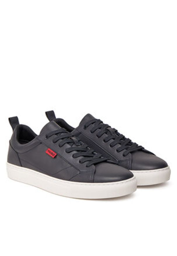 Hugo - HUGO Sneakersy Morrie 50541210 Granatowy. Kolor: niebieski. Materiał: skóra