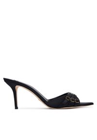 Elisabetta Franchi Klapki SA-76L-62E2-V500 Czarny. Kolor: czarny. Materiał: materiał #1