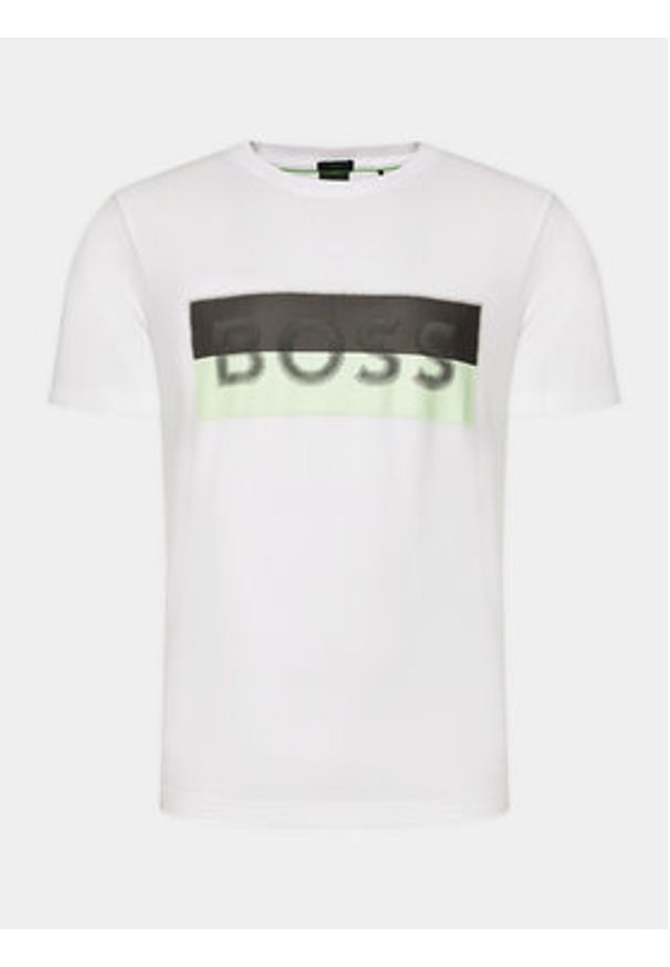 BOSS - Boss T-Shirt 50512998 Biały Regular Fit. Kolor: biały. Materiał: bawełna