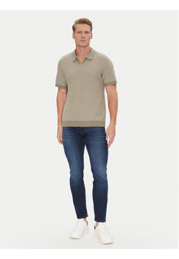 Jack & Jones Polo Ceaston 12273012 Zielony Regular Fit. Typ kołnierza: polo. Kolor: zielony. Materiał: bawełna