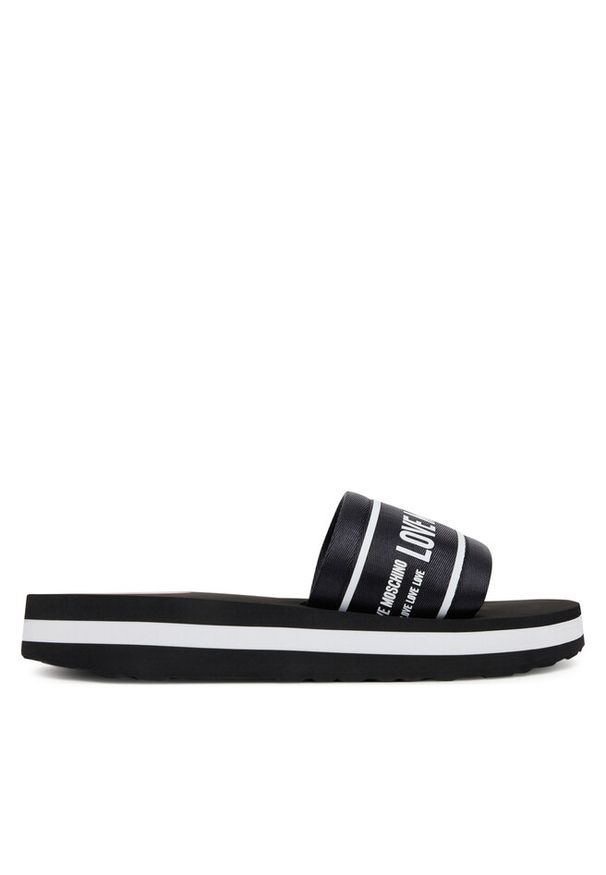 Love Moschino - Klapki LOVE MOSCHINO. Kolor: czarny