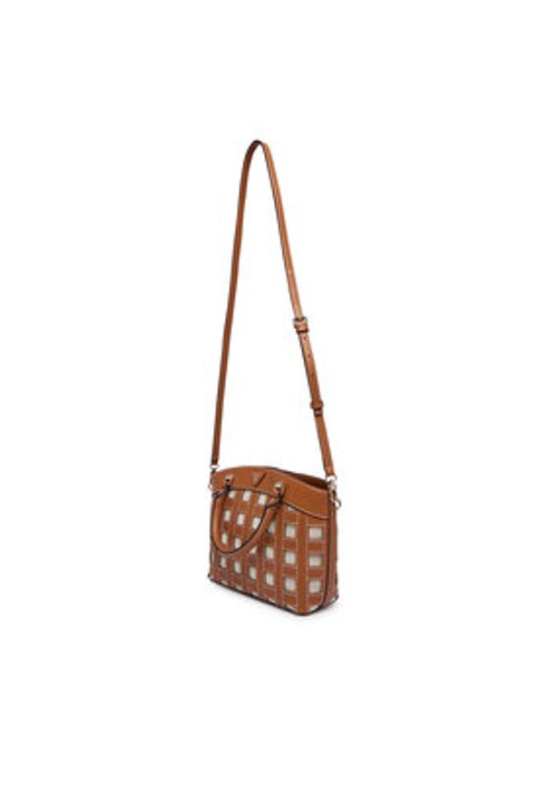 Guess Torebka Frankie HWWG97 36050 Brązowy. Kolor: brązowy. Materiał: skórzane