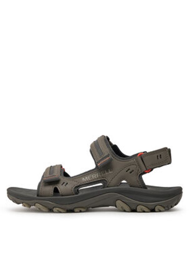 Merrell Sandały Huntington Sport Convert J036873 Szary. Kolor: szary. Materiał: skóra