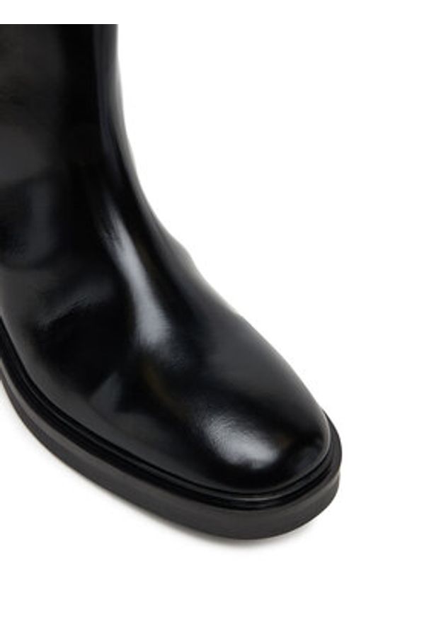 TOMMY HILFIGER - Tommy Hilfiger Sztyblety Minimal Abrasivato FW0FW08764 Czarny. Kolor: czarny. Materiał: skóra