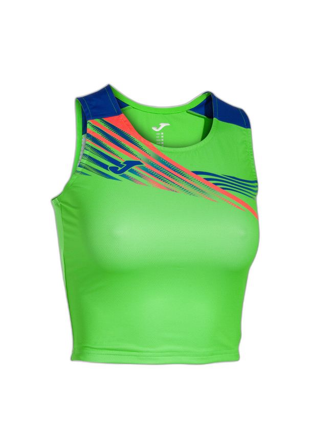 Biustonosz dla kobiet Joma Elite X. Kolor: niebieski. Materiał: mesh. Sport: bieganie, fitness