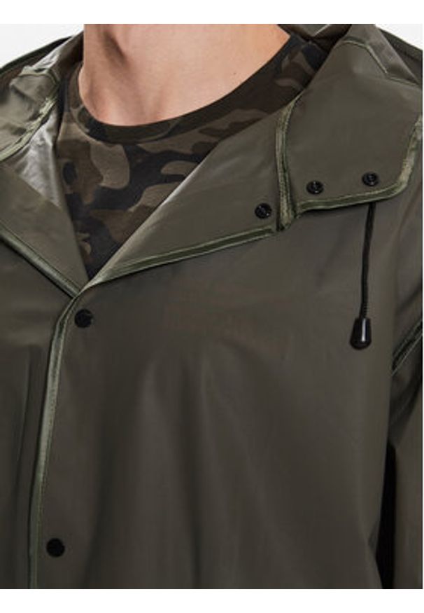 Brave Soul Parka MJK-FESTIVAL Zielony Regular Fit. Kolor: zielony. Materiał: syntetyk