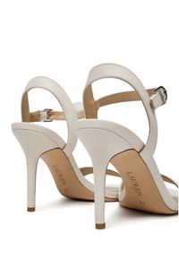 Lauren Ralph Lauren - LAUREN RALPH LAUREN Sandały Gwen 802940727005 Biały. Kolor: biały. Materiał: skóra #5