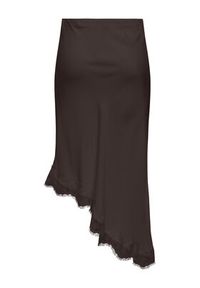 only - ONLY Spódnica midi Faraya 15380116 Brązowy ciemny Slim Fit. Kolor: brązowy. Materiał: syntetyk #2