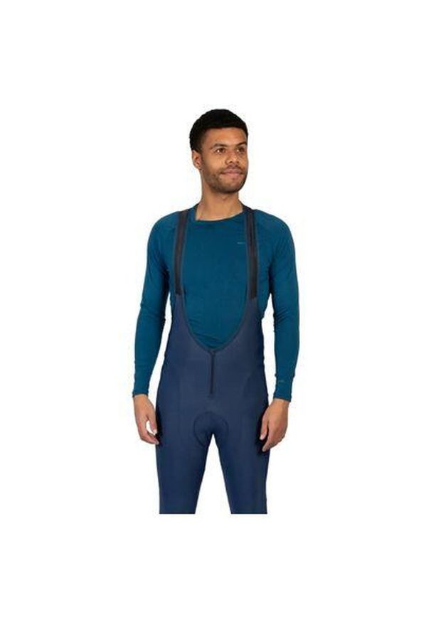 ENDURA - Legginsy na ramiączkach Endura FS260-Pro Thermo II. Kolor: niebieski. Sport: kolarstwo