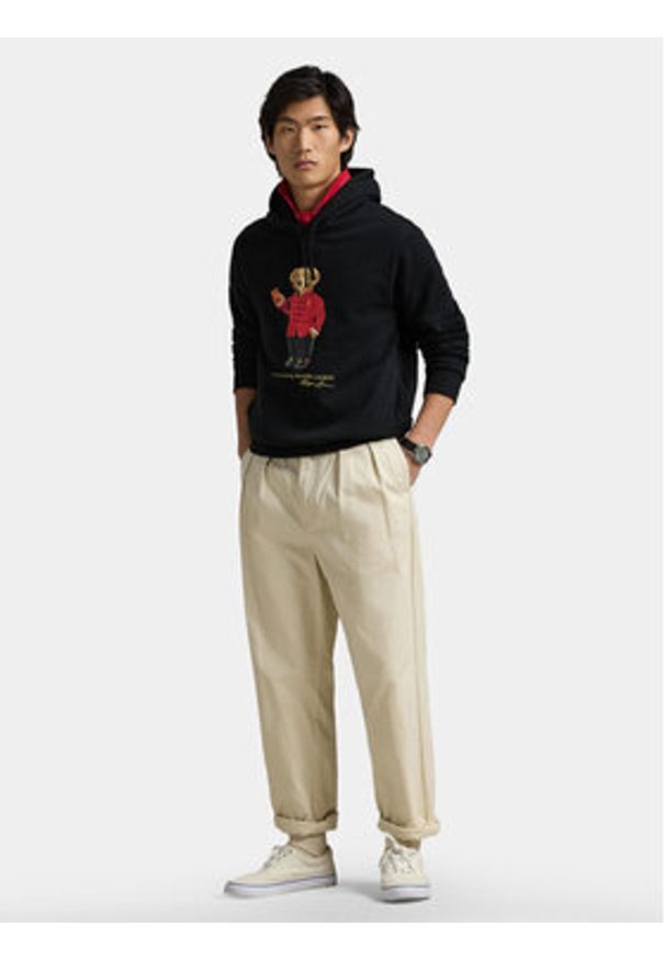 Polo Ralph Lauren Bluza 710962139003 Czarny Regular Fit. Typ kołnierza: polo. Kolor: czarny. Materiał: bawełna