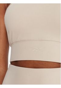 Reebok Biustonosz sportowy Reebok X Ewa Chodakowska RK25310CCW Beżowy. Kolor: beżowy. Materiał: syntetyk #3