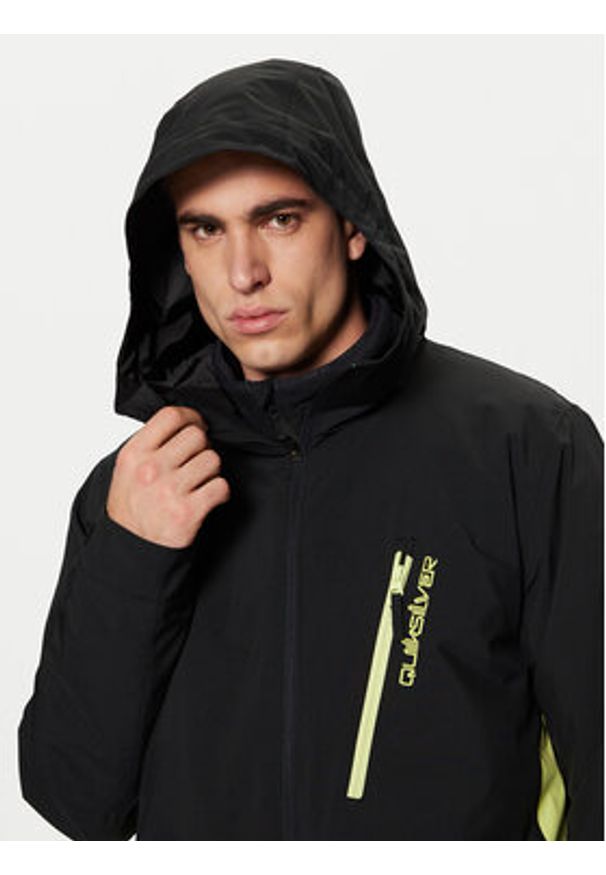 Quiksilver Kurtka narciarska Morton EQYTJ03458 Czarny Modern Fit. Kolor: czarny. Materiał: syntetyk. Sport: narciarstwo