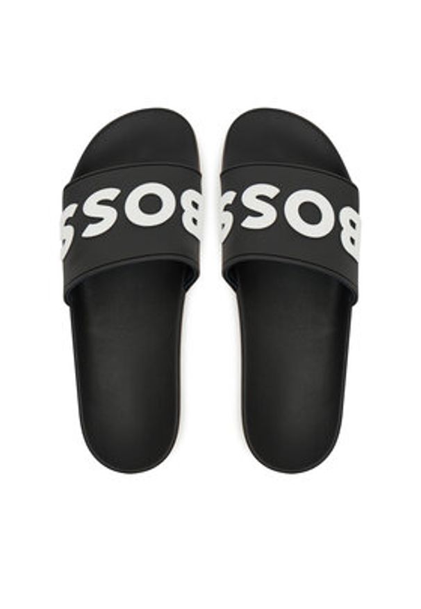 BOSS Klapki Kirk Slid 50498241 Czarny. Kolor: czarny. Materiał: syntetyk