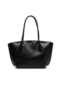 Calvin Klein Torebka Ck Medium Dome Tote LV04F3344G Czarny. Kolor: czarny. Materiał: skórzane #1