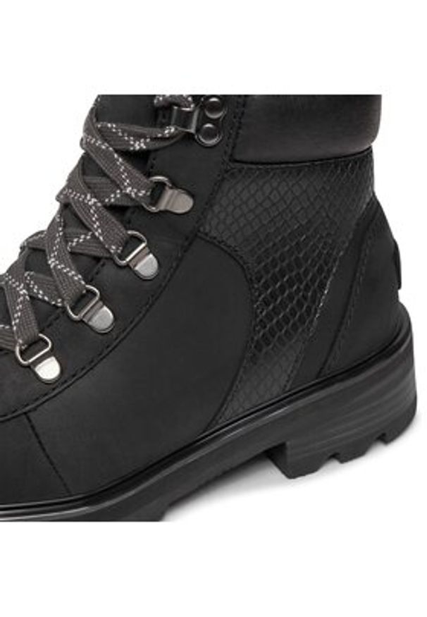 sorel - Sorel Trapery Lennox™ Hiker Stkd Wp NL4841-011 Czarny. Kolor: czarny. Materiał: skóra
