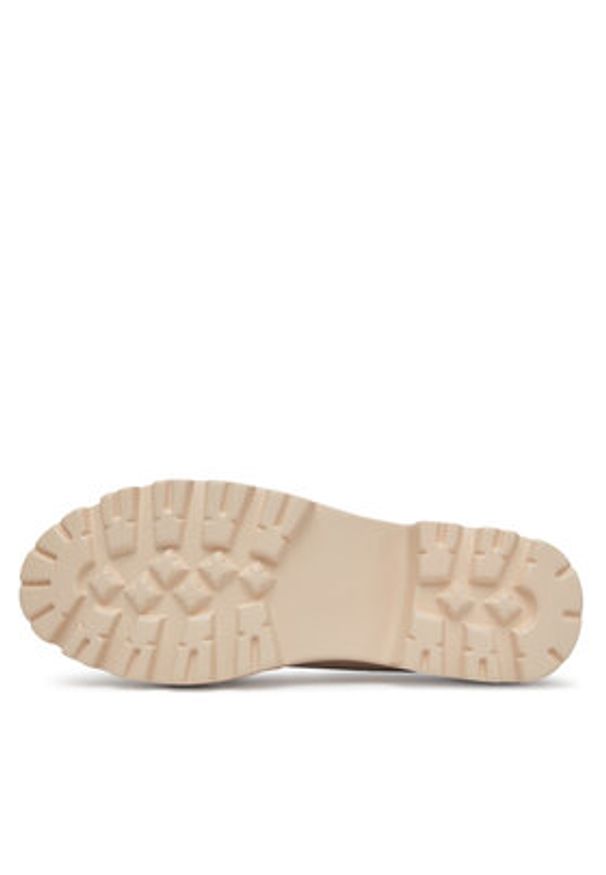 DeeZee Loafersy LE601-2 Beżowy. Kolor: beżowy. Materiał: skóra