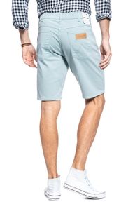 Wrangler - MĘSKIE SZORTY JEANSOWE WRANGLER 5 POCKET SHORT MIST BLUE W14CKD078. Materiał: jeans #8