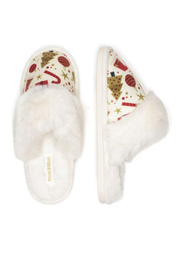 Home & Relax Kapcie BE-CRS01 Beżowy. Kolor: beżowy. Materiał: materiał