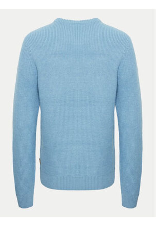 Blend Sweter 20717277 Błękitny Regular Fit. Kolor: niebieski. Materiał: syntetyk