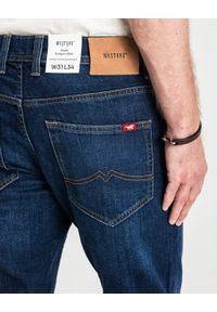 Mustang - MUSTANG OREGON SLIM MĘSKIE SPODNIE JEANSOWE JEANSY DŻINSY DENIM BLUE 1015041 5000 982. Okazja: na co dzień. Sezon: zima, lato. Styl: casual, sportowy, klasyczny, elegancki #7