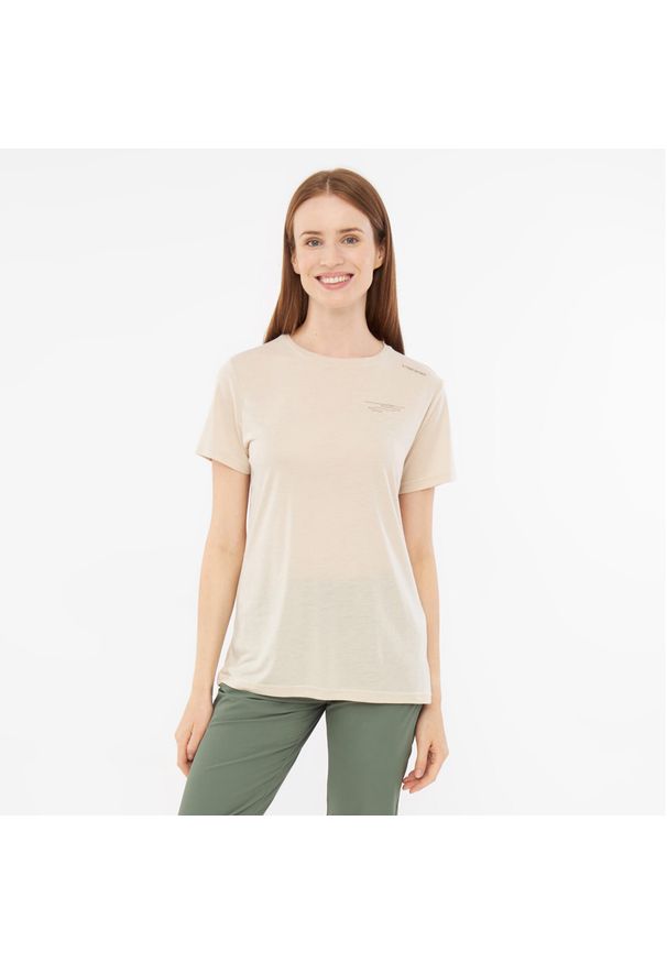 Viking - T-shirt damski VIKING Morain Lady Bamboo. Kolor: beżowy