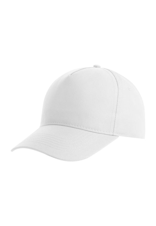 ATLANTIS - Dziecięca/Kids Recy Five 5 Panel Recycled Baseball Cap. Kolor: biały