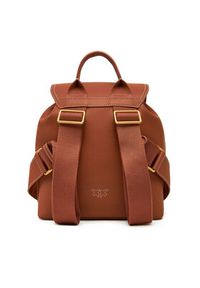 Pinko - PINKO Plecak Carrie Backpack PE 25 PLTT 104351 A1LF Brązowy. Kolor: brązowy. Materiał: skóra