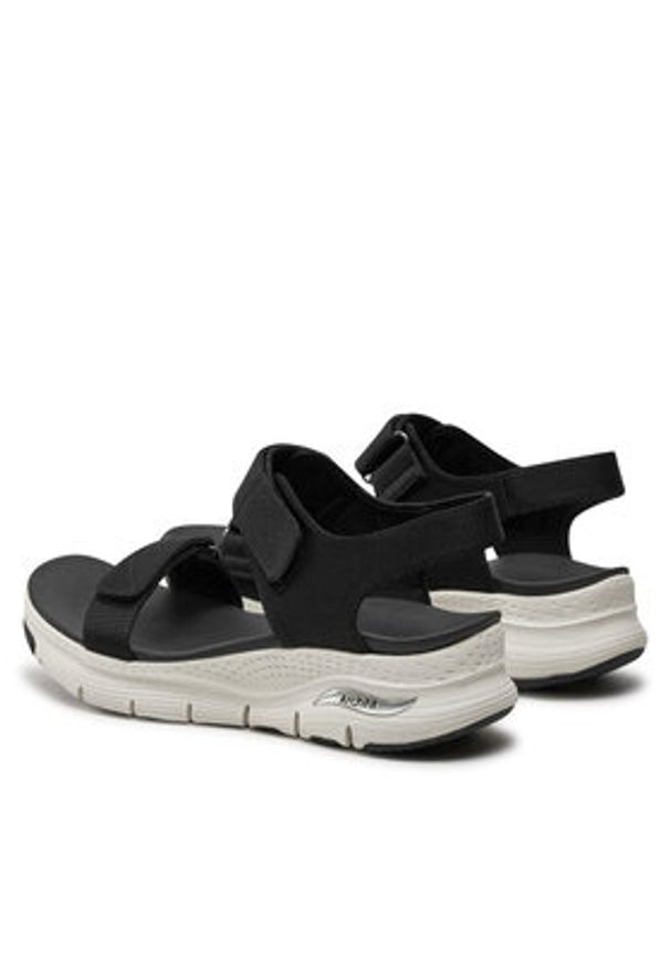 skechers - Skechers Sandały Arch Fit-Touristy 119247/BLK Czarny. Kolor: czarny. Materiał: materiał