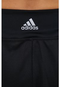 adidas Performance spódnica kolor czarny mini prosta. Okazja: na co dzień. Kolor: czarny. Materiał: skóra, dzianina, materiał. Wzór: gładki. Styl: casual #3