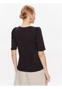 Moss Copenhagen T-Shirt Tiffa 17329 Czarny Regular Fit. Kolor: czarny. Materiał: bawełna